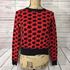 Urban Outfitters Alice + Uo Red Star Sweater Small